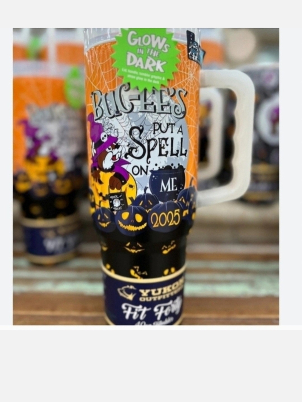 Buc Cees Halloween 2025 Glow-in-the-Dark Travel Mug